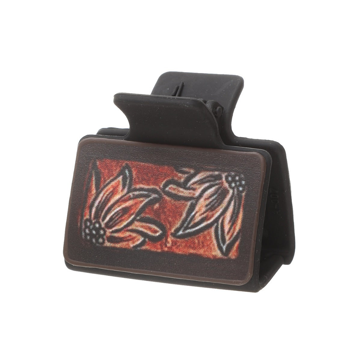 Wholesale Western Style Sunflower Cactus Leather Hair Clip Shark Clip Combination